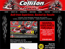 Tablet Screenshot of collisonracing.com